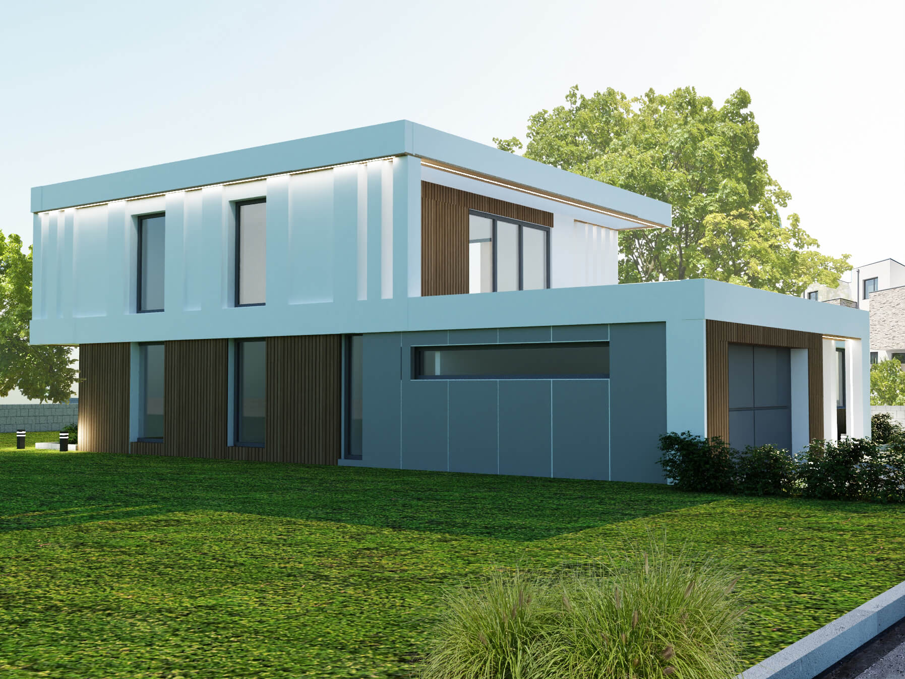 Projekt budynku jednorodzinnego - ulica , Płock